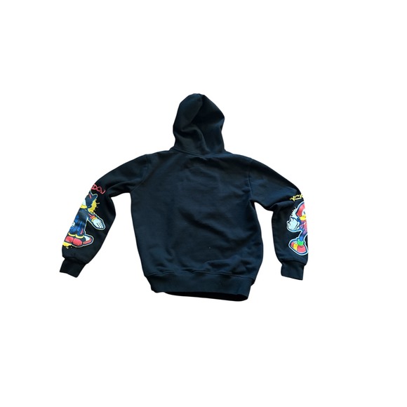 Sonic the Hedgehog Kids Black Graphic Hoodie Shadow Knuckles Size 10/12 SEGA - Picture 3 of 8